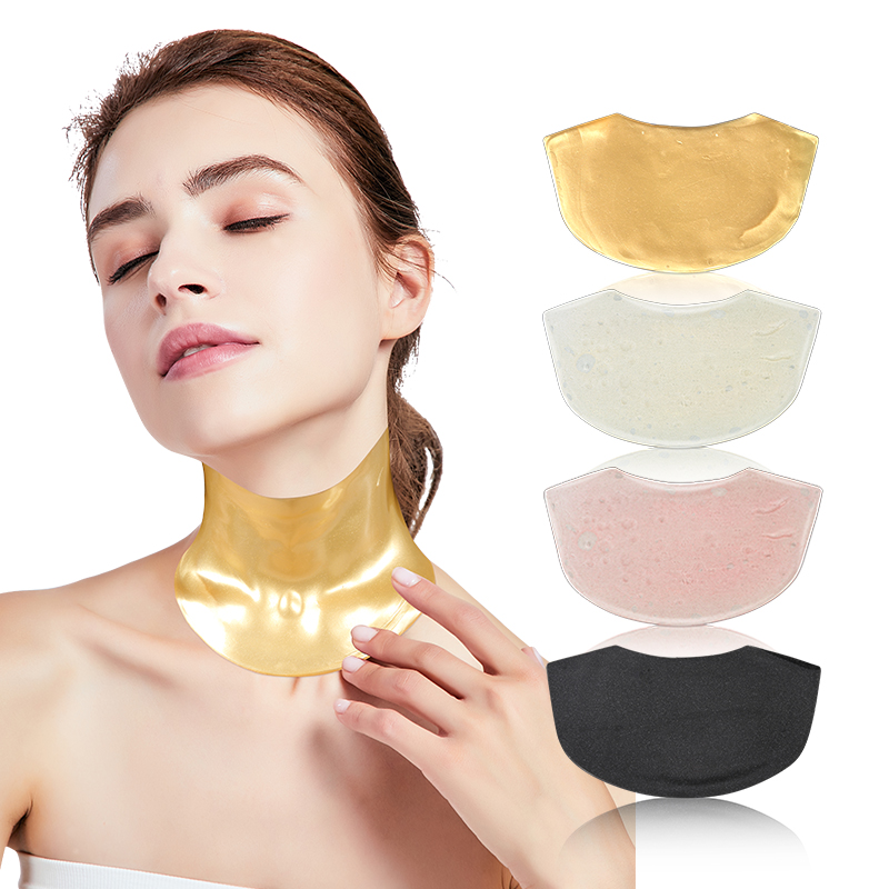 Korean Collagen Face and Neck Mask Sheet Firming Golden Neck Wrinkle Patches - 5